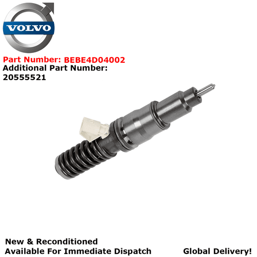VOLVO FM NEW AND RECONDITIONED DELPHI DIESEL INJECTOR 20555521 - BEBE4D04002